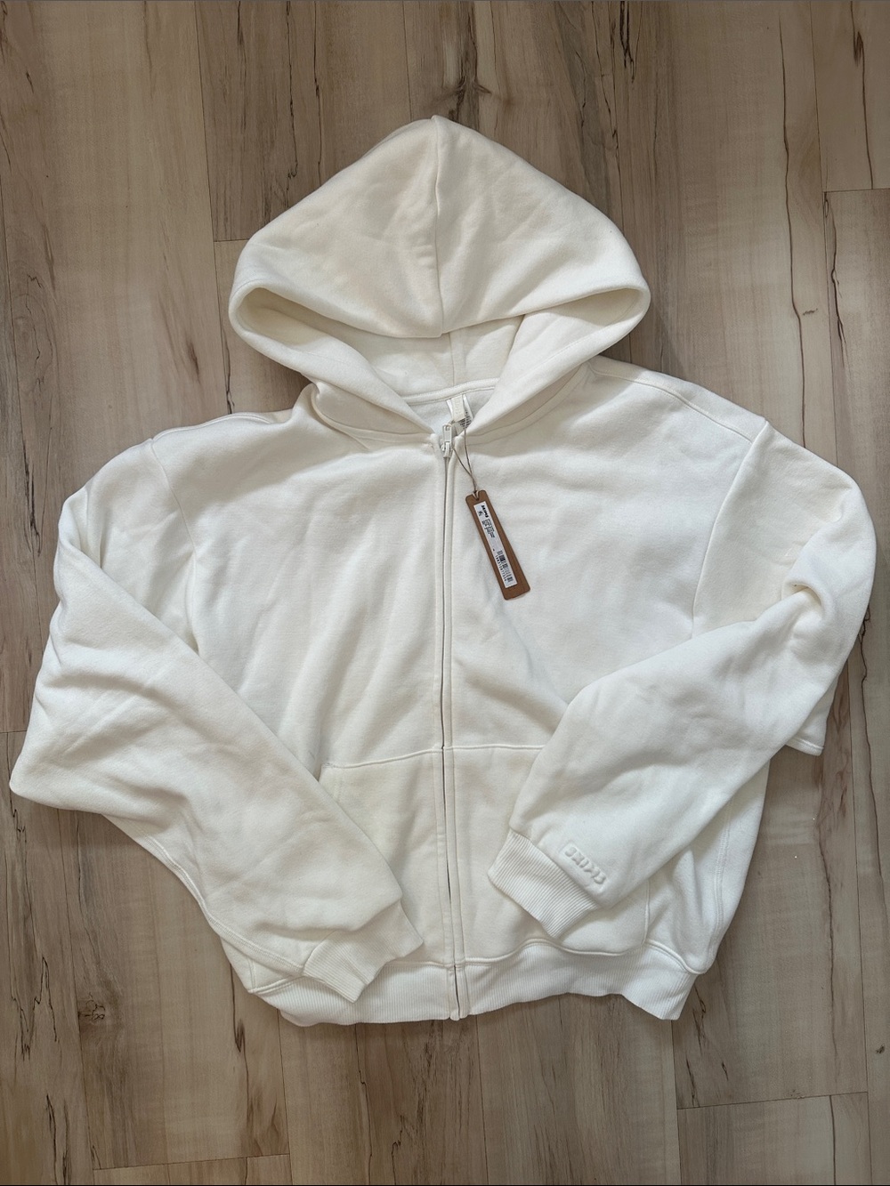 SKIMS Cotton Fleece Classic Hoodie in Marble NWT
